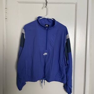Nike Blue Pullover Windbreaker Jacket